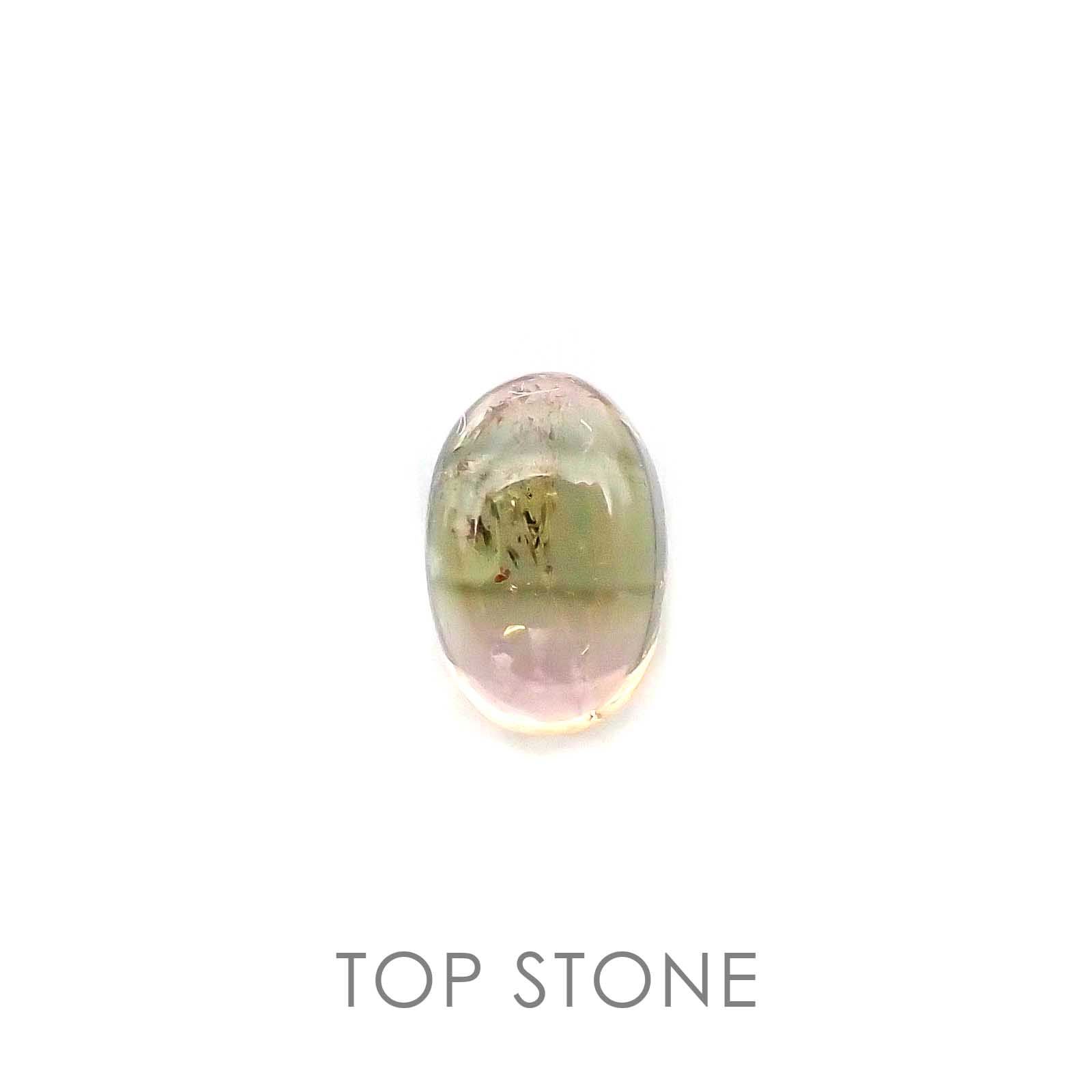 バイカラートルマリン(宝石名バイカラー・トルマリン) ブラジル産 0.75ct 識別済[20084649]6.2×4.1mm前後