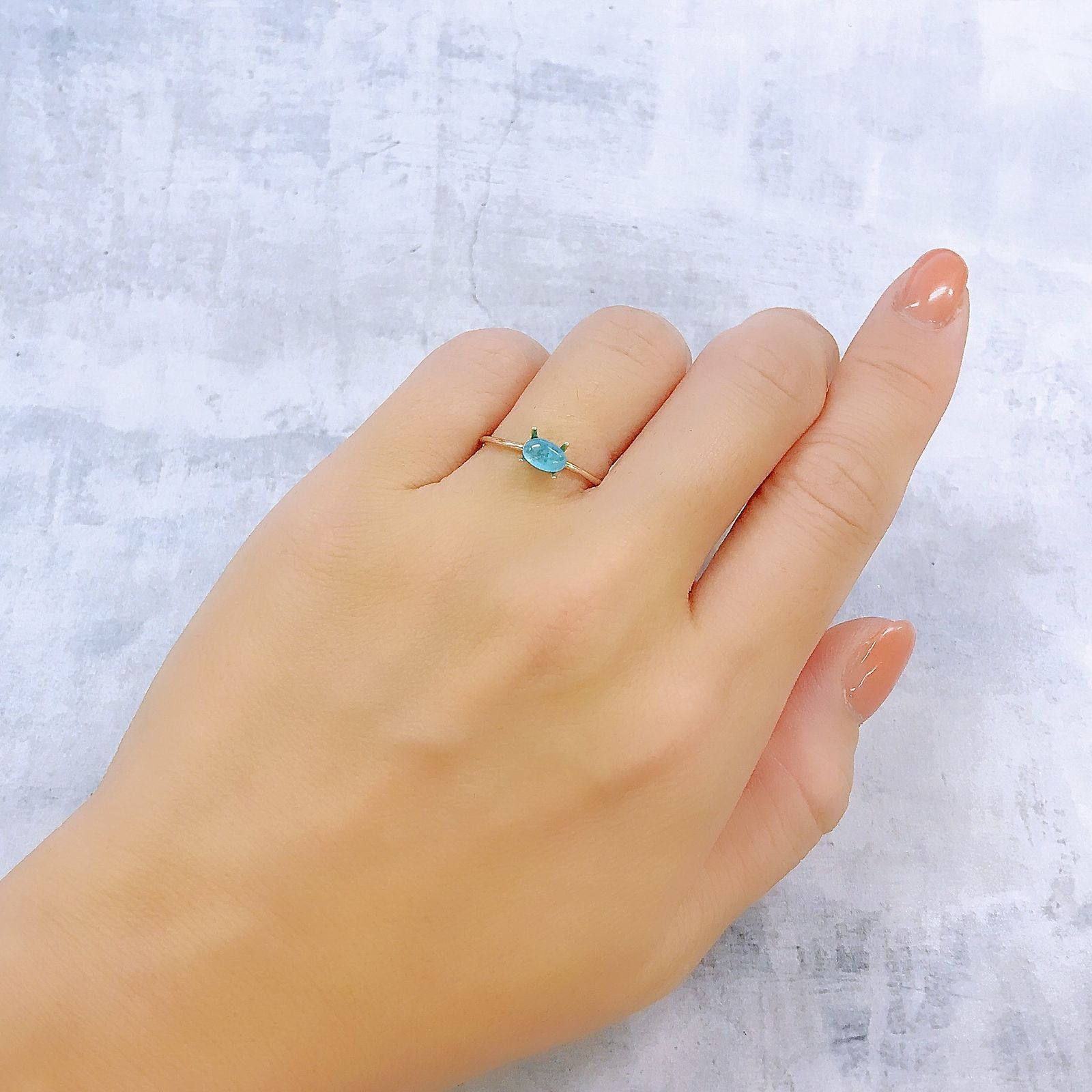 ヘミモルファイト(宝石名ヘミモルファイト)コンゴ民主共和国産 0.54ct 識別済[220917615]6x3.8mm前後