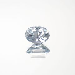 アイスブルーサファイア(宝石名サファイア)スリランカ/マダガスカル産 0.49ct 識別済[220918074]5.5x3.9mm前後