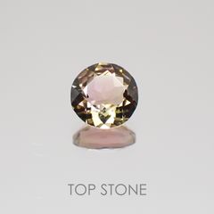 バイカラートルマリン ブラジル産 ルース 0.52ct[20129004]5.2×5.2mm前後