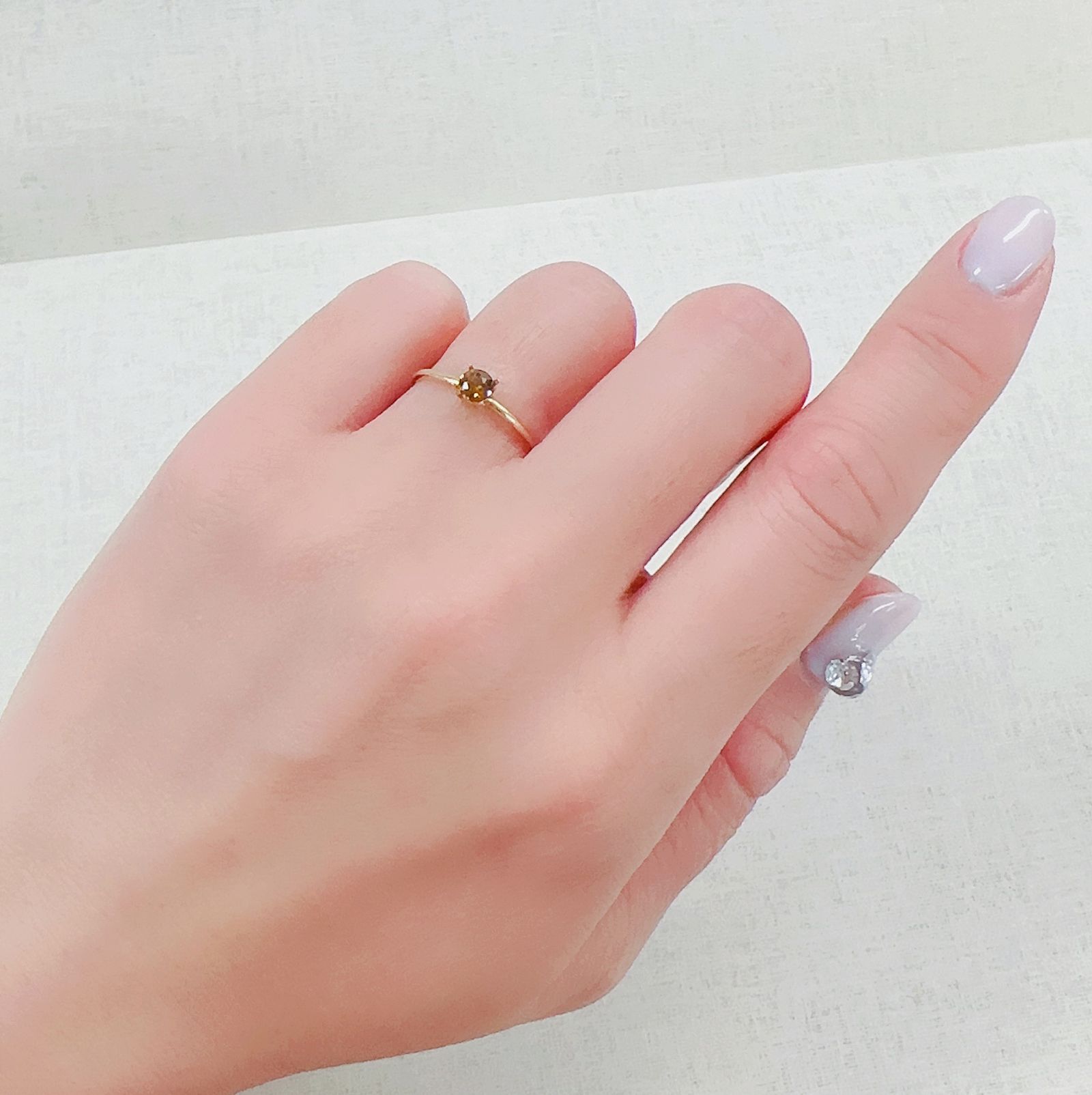 アンドラダイトガーネット(宝石名アンドラダイト・ガーネット)ナミビア共和国産 0.28ct 識別済[230421382]3.9x3.9mm前後