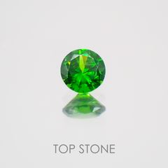 デマントイドガーネット(宝石名デマントイド・ガーネット) ロシア産 0.139ct ソ付(彩珠)[20052389]3.1×3.1mm前後