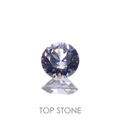 グレイッシュブルースピネル(宝石名スピネル)ビルマ/マダガスカル産 0.33ct 識別済[220716967]4.3x4.3mm前後