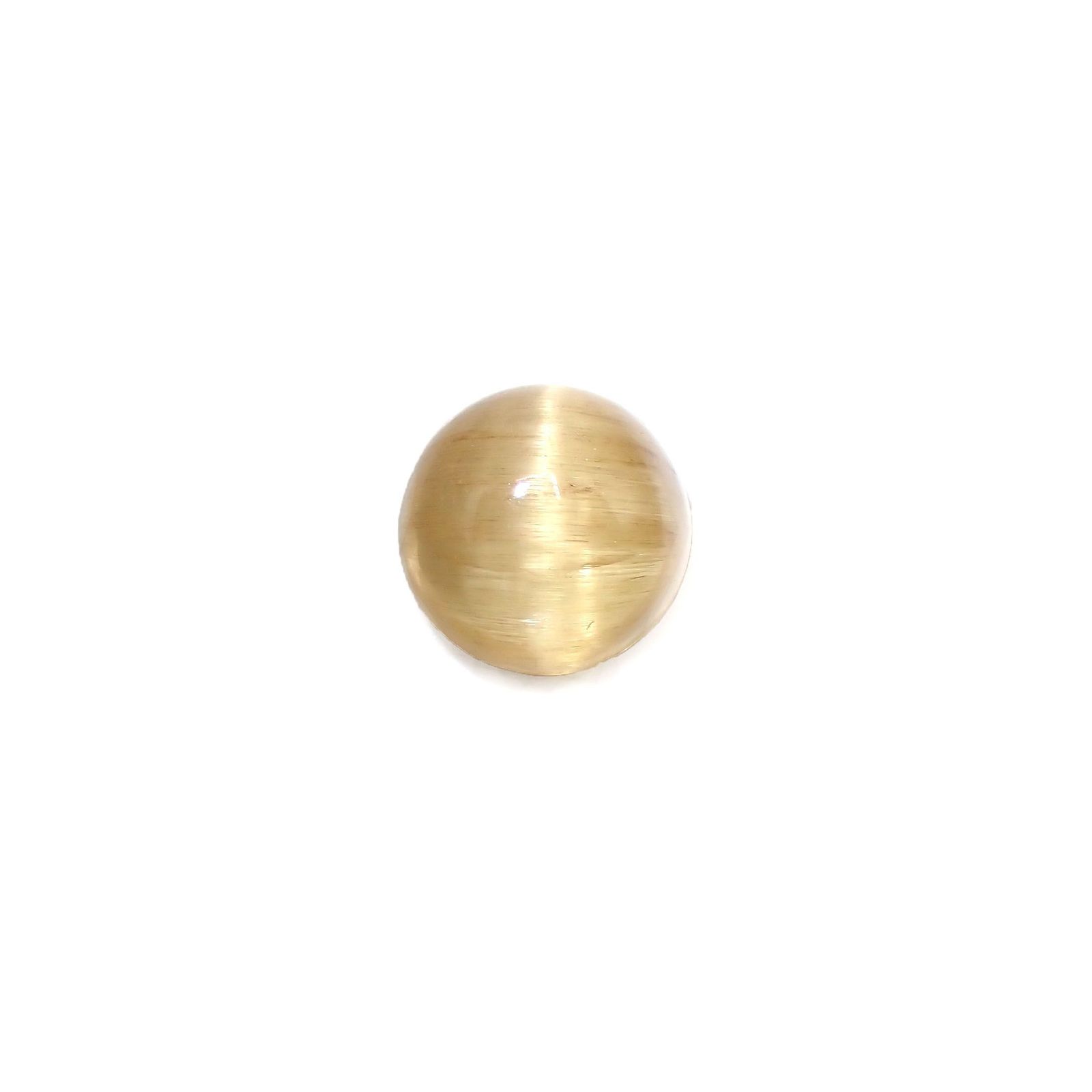 ベリルキャッツアイ(宝石名ベリル・キャッツアイ)ブラジル産 4.55ct 識別済[230522205]10.1x10.1mm前後