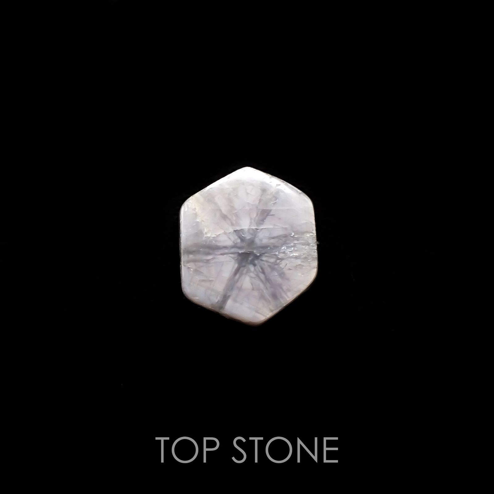 トラピッチェサファイア 原石スライス磨き(宝石名トラピッチェ・サファイア)ミャンマー産 2.47ct 識別済[221119102]7.9x7.3mm前後