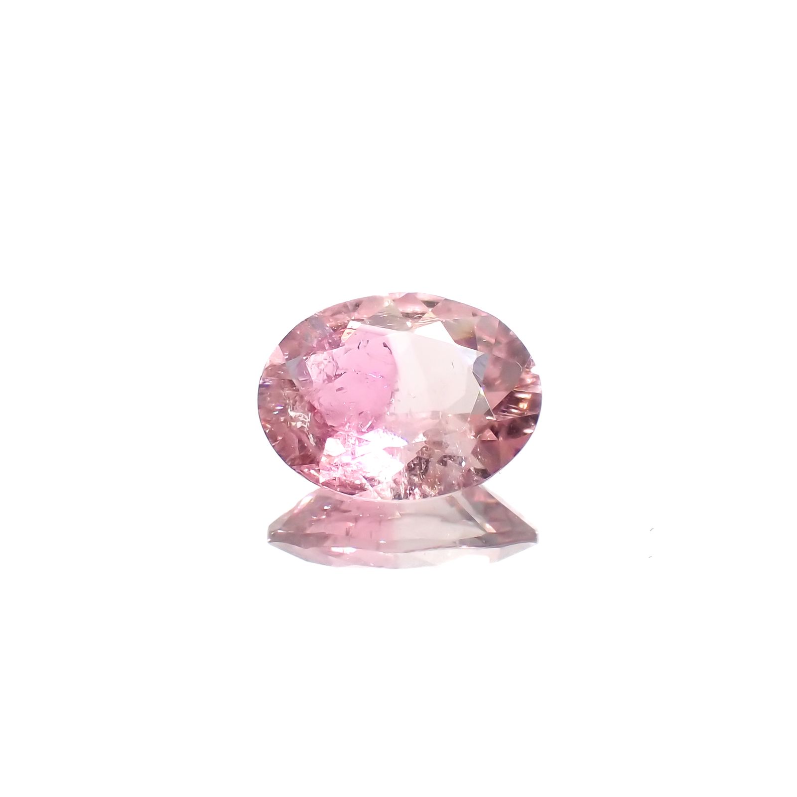 ピンククリスタルトルマリン(宝石名ピンク・トルマリン)コンゴ共和国産 1.42ct 識別済[230923301]9x7mm前後