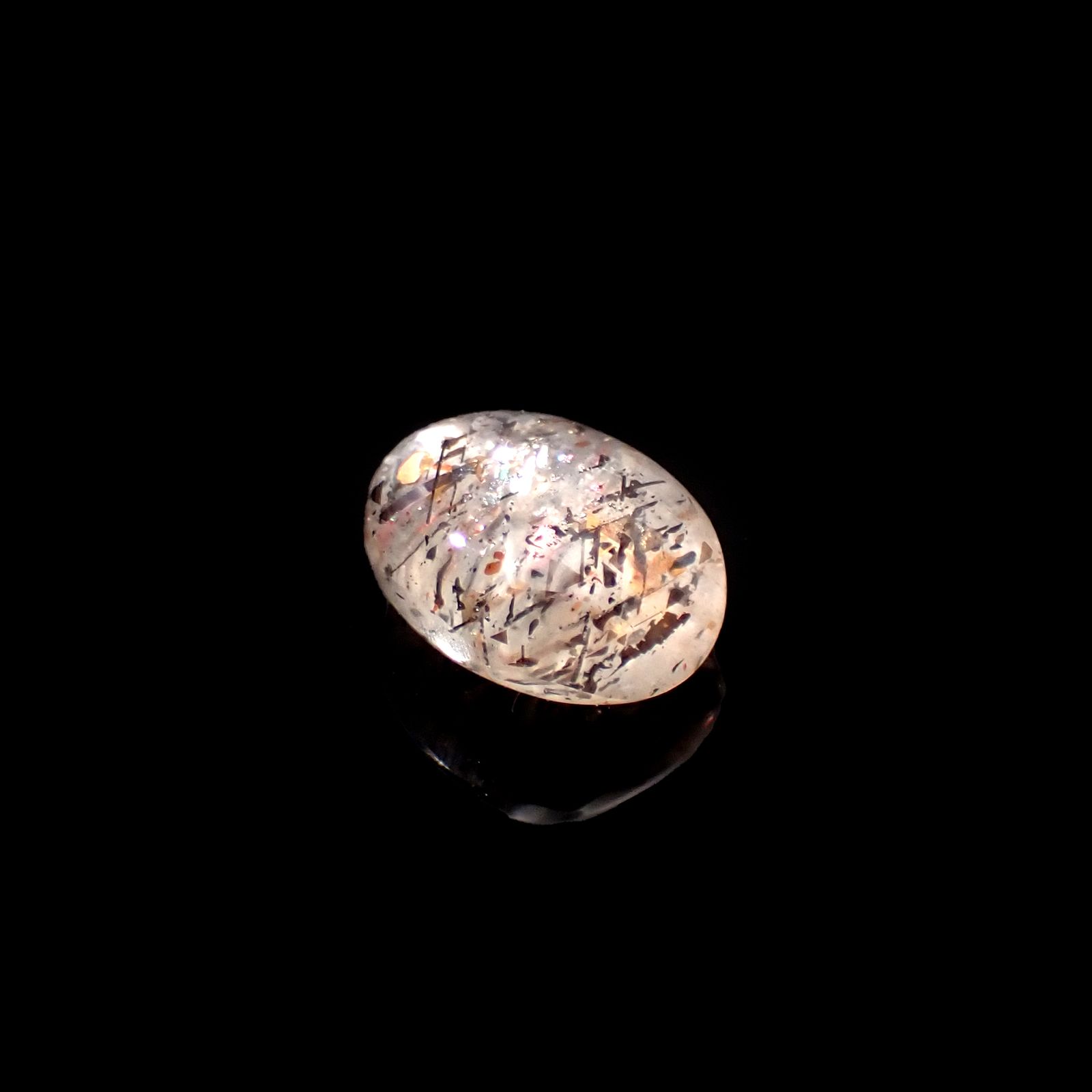 レインボーラティスサンストーン オーストラリア産 1.53ct[230722901]8x6.3mm前後