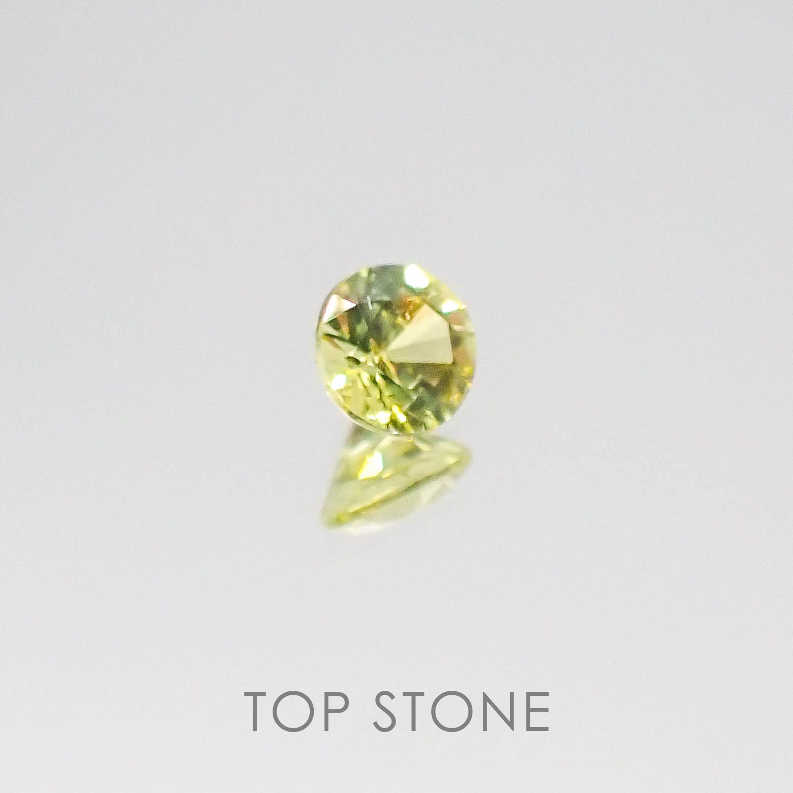 クリソベリルキャッツアイ スリランカ産 ルース 0.27ct[20084689]3.9×3.9mm前後