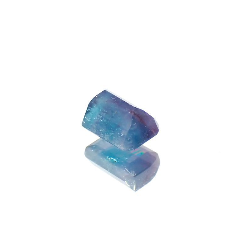 バイカラーパライバトルマリン 非加熱 ブラジル・バターリャ鉱山産 0.23ct[230220469]3.9x2.7mm前後