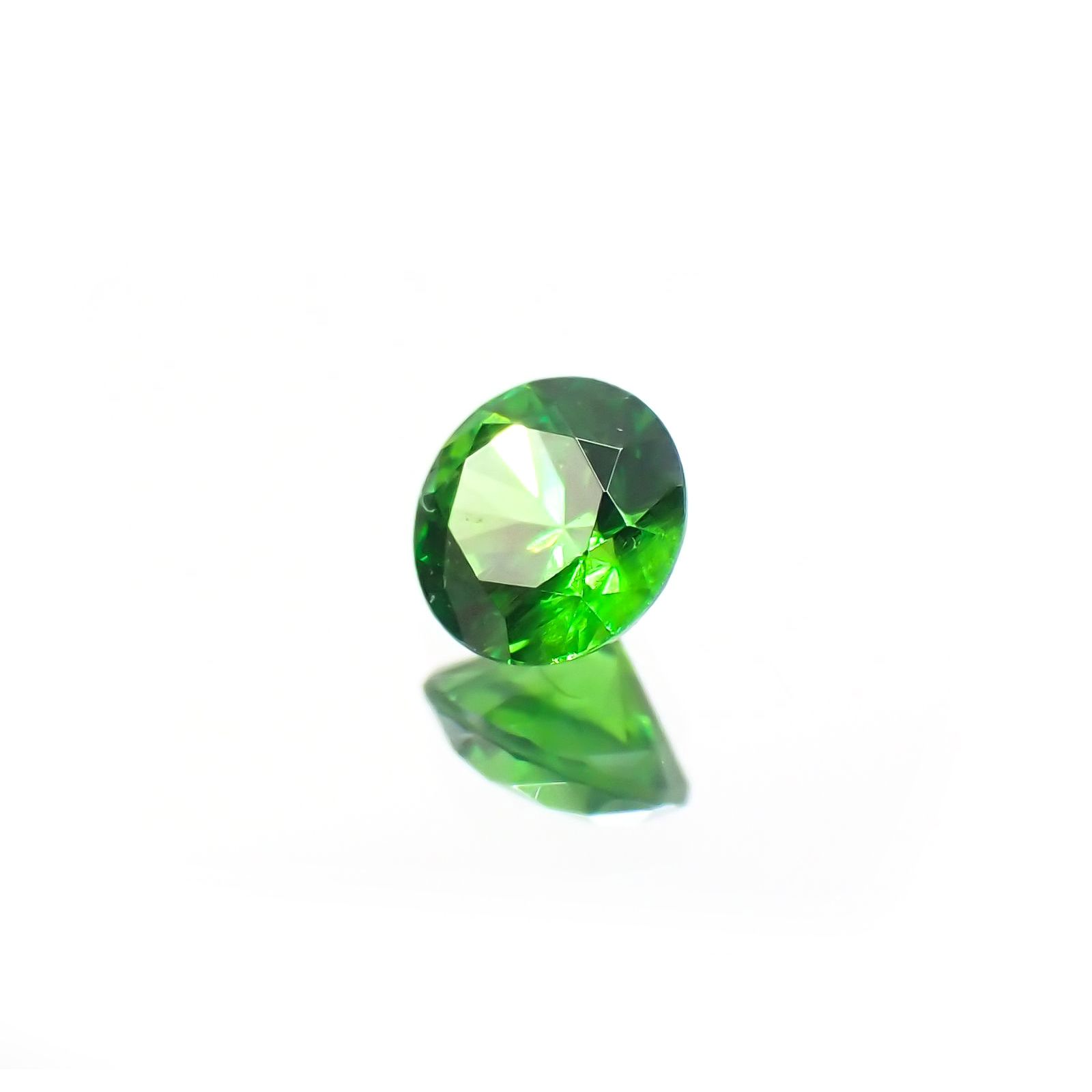 デマントイドガーネット(宝石名デマントイド・ガーネット) ロシア産 0.135ct ソ付(彩珠)[210712087]3×3mm前後