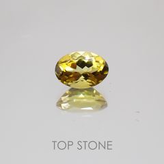 カナリートルマリン(宝石名トルマリン) ナイジェリア産 0.52ct 識別済[21018989]5.7×4mm前後
