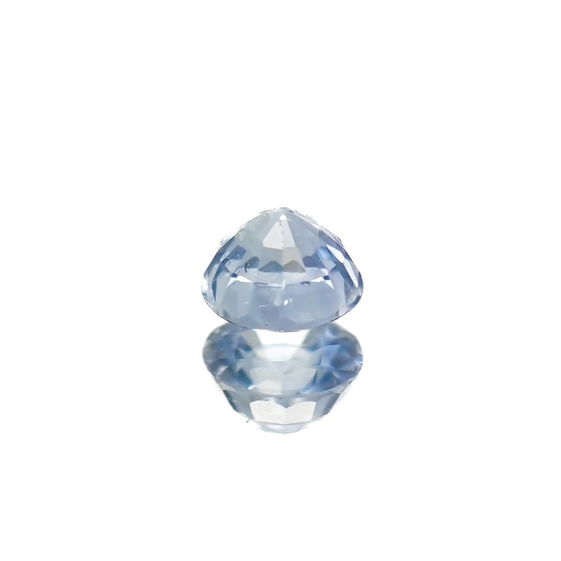 アイスブルーサファイア(宝石名サファイア)スリランカ/マダガスカル産 0.34ct 識別済[230119941]3.9x3.8mm前後