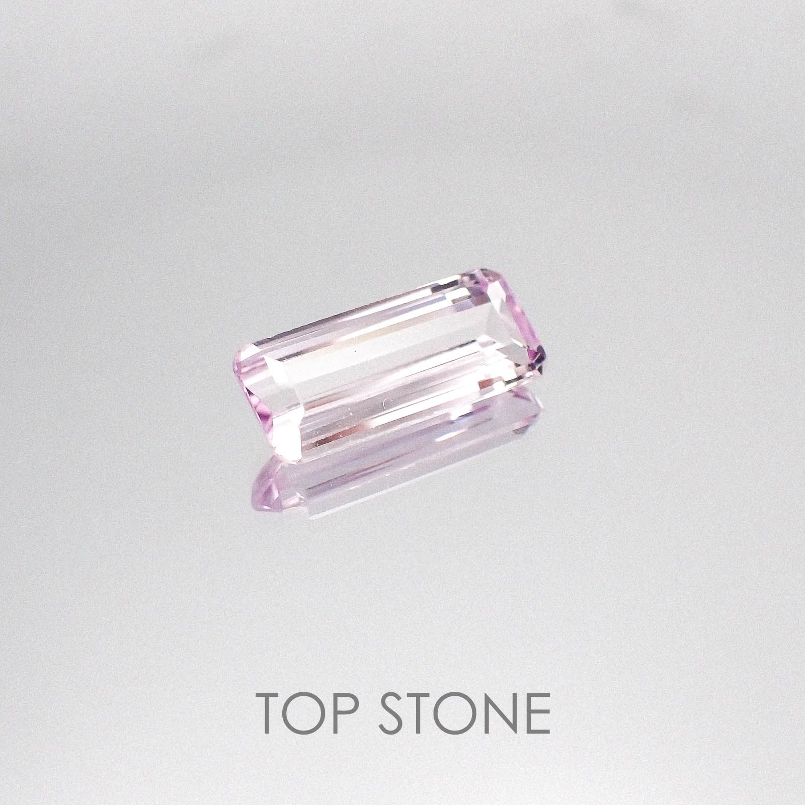 クンツァイト(宝石名クンツァイト) アフガニスタン産 2.83ct 識別済[20084365]11.6×6.6mm前後