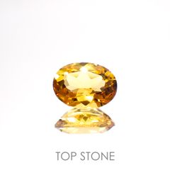 ゴールデンベリル(宝石名ゴールデン・ベリル)ブラジル産 1.15ct 識別済[220114229]8.1x6.2mm前後