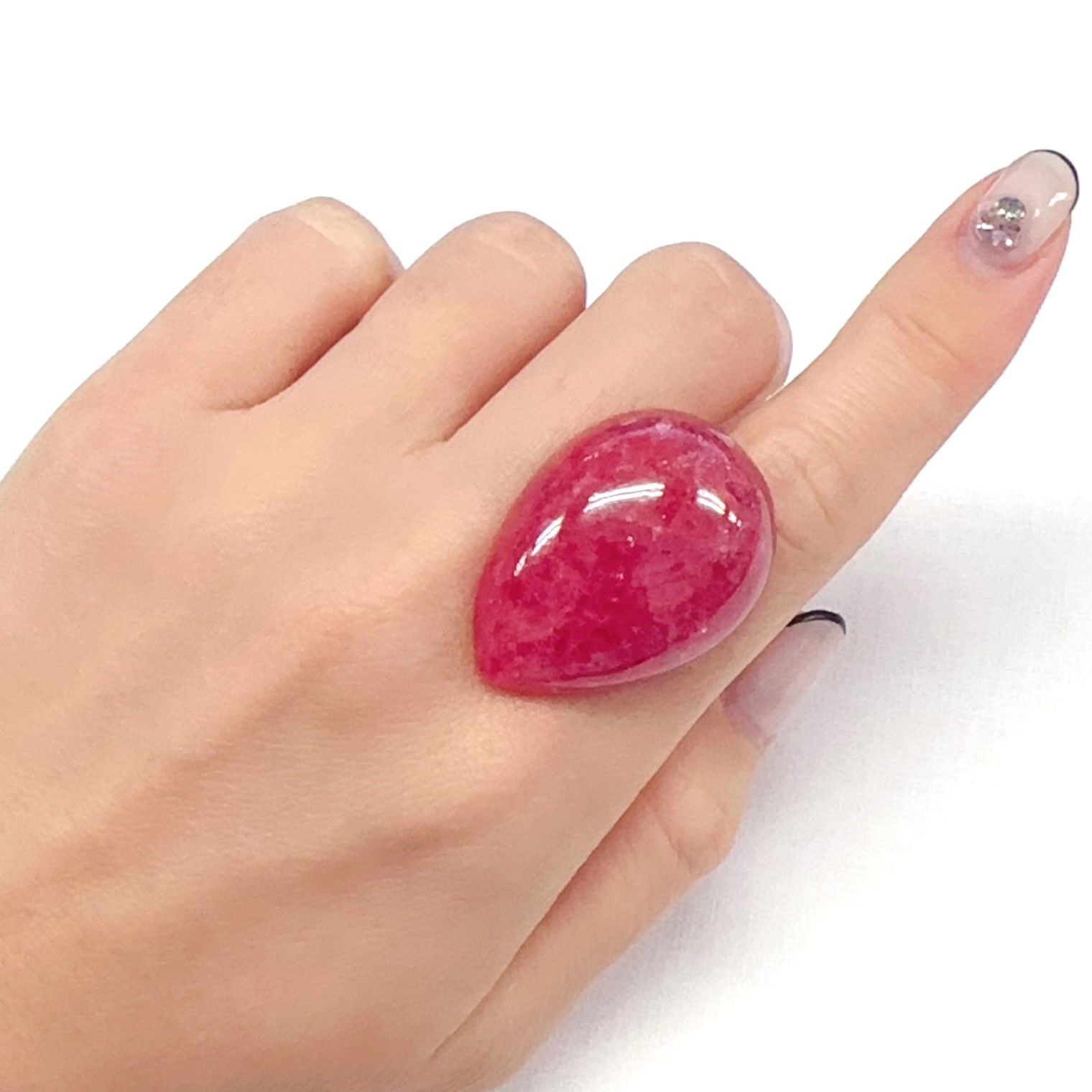 ロードナイト ブラジル/南アフリカ産 91.94ct[240226360]33.8x24.5mm前後