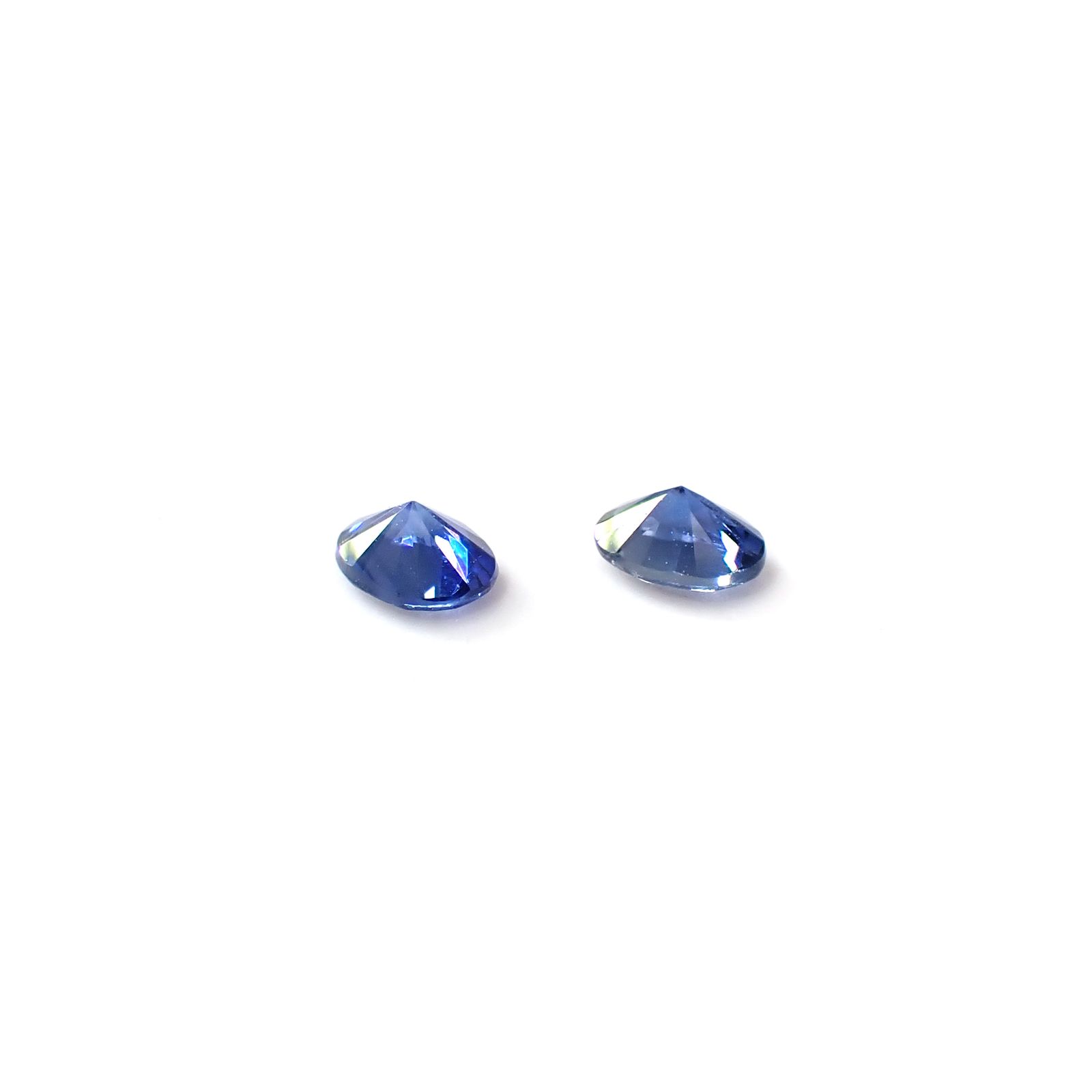 ◇ペアセット◇サファイア スリランカ/マダガスカル産 0.43ct(2pcs合計) [250830992]4x3.1mm前後