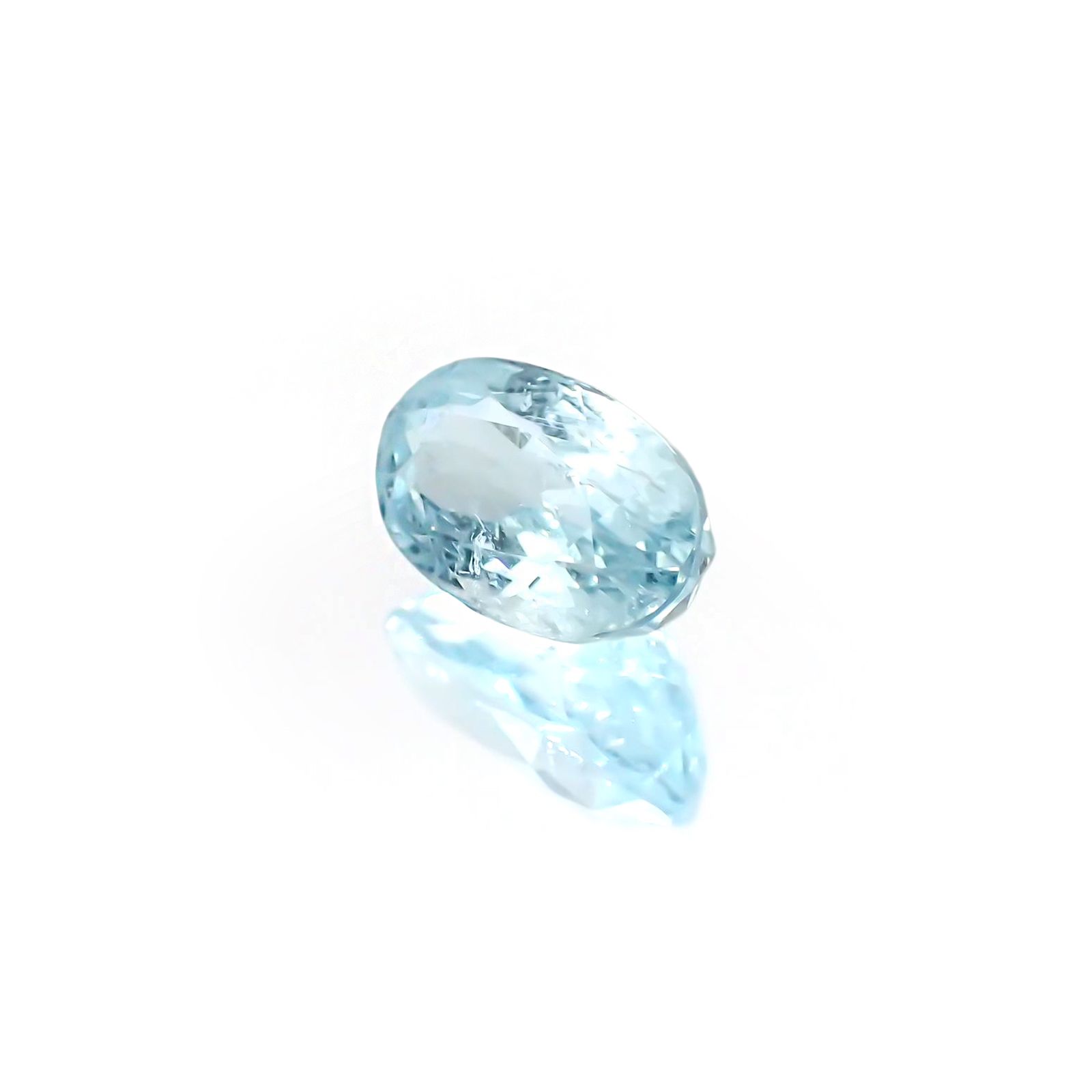 パライバトルマリン(宝石名トルマリン/別名パライバ・トルマリン) モザンビーク産 ソ付(宝貴協) 2.084ct / 9.9×5.8mm前後 [21029388]