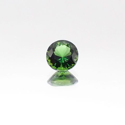 クロムトルマリン(宝石名クロム・トルマリン)タンザニア産 0.34ct 識別済[230823069]4.5x4.4mm前後