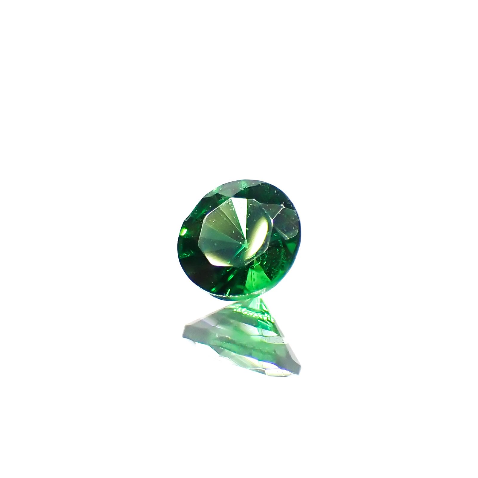 ツァボライト(宝石名グリーン グロッシュラー・ガーネット)タンザニア産 0.12ct 識別済[240226087]3.1x3mm前後