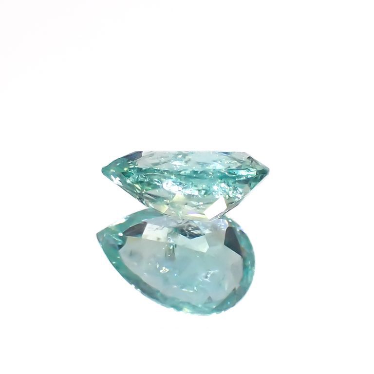 パライバトルマリン(宝石名トルマリン/別名パライバ・トルマリン)ブラジル・キントス鉱山産 0.353ct ソ付(宝貴協)[221018833]6x4mm前後