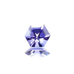 ◇ヘキサゴンカット◇タンザナイトSA(宝石名タンザナイト) タンザニア産 0.50ct 識別済[210610998]4.8×4.8mm前後