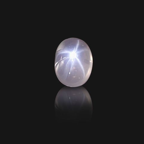 スターローズクォーツ(宝石名スター・ローズ・クォーツ)マダガスカル産 12.22ct 識別済[231023849]17.7x13.4mm前後