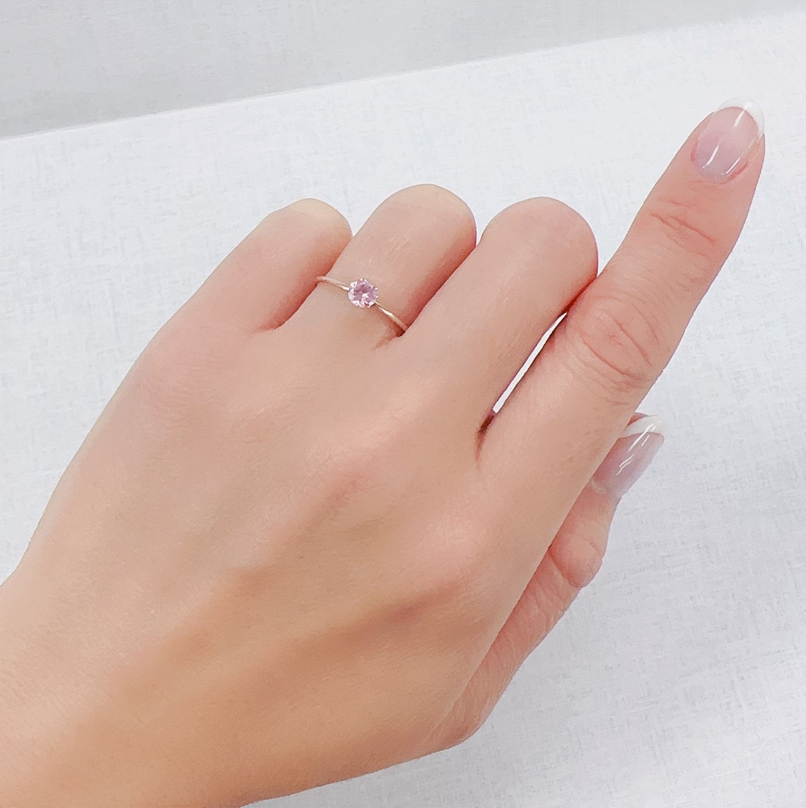 シルキーピンクスピネル タンザニア産 0.36ct[230421572]4.3x4.3mm前後