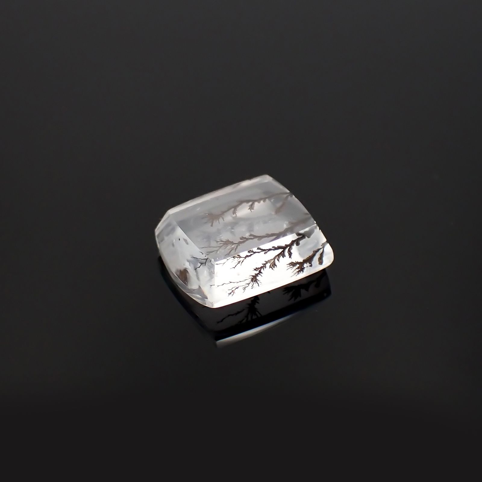デンドリチッククォーツ ブラジル産 6.55ct[230321071]12.7x11mm前後