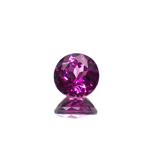 グレープガーネット(宝石名ガーネット)ブラジル産 0.67ct 識別済[250928712]5.1x5.1mm前後