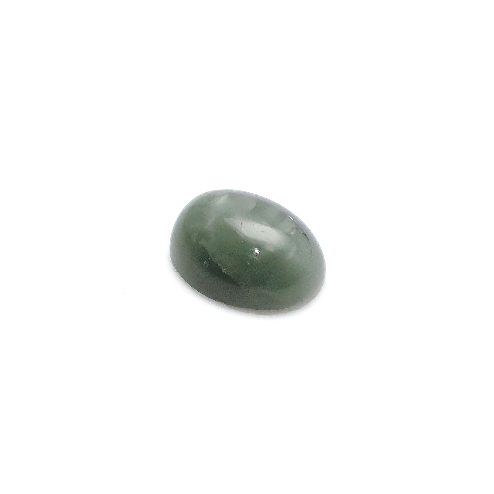グリーンアパタイトキャッツアイ ブラジル産 9.78ct[240427182]14.8x11.6mm前後