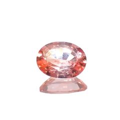 パパラチャサファイア(宝石名サファイア/別名パパラチャ・サファイア)スリランカ産 0.188ct 日独鑑付[230119732]4.12x3.17mm前後