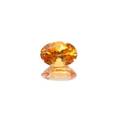 スペサルティンガーネット マンダリンオレンジカラー(宝石名ガーネット)ナイジェリア産 0.72ct 識別済[230923391]6.4x4.3mm前後