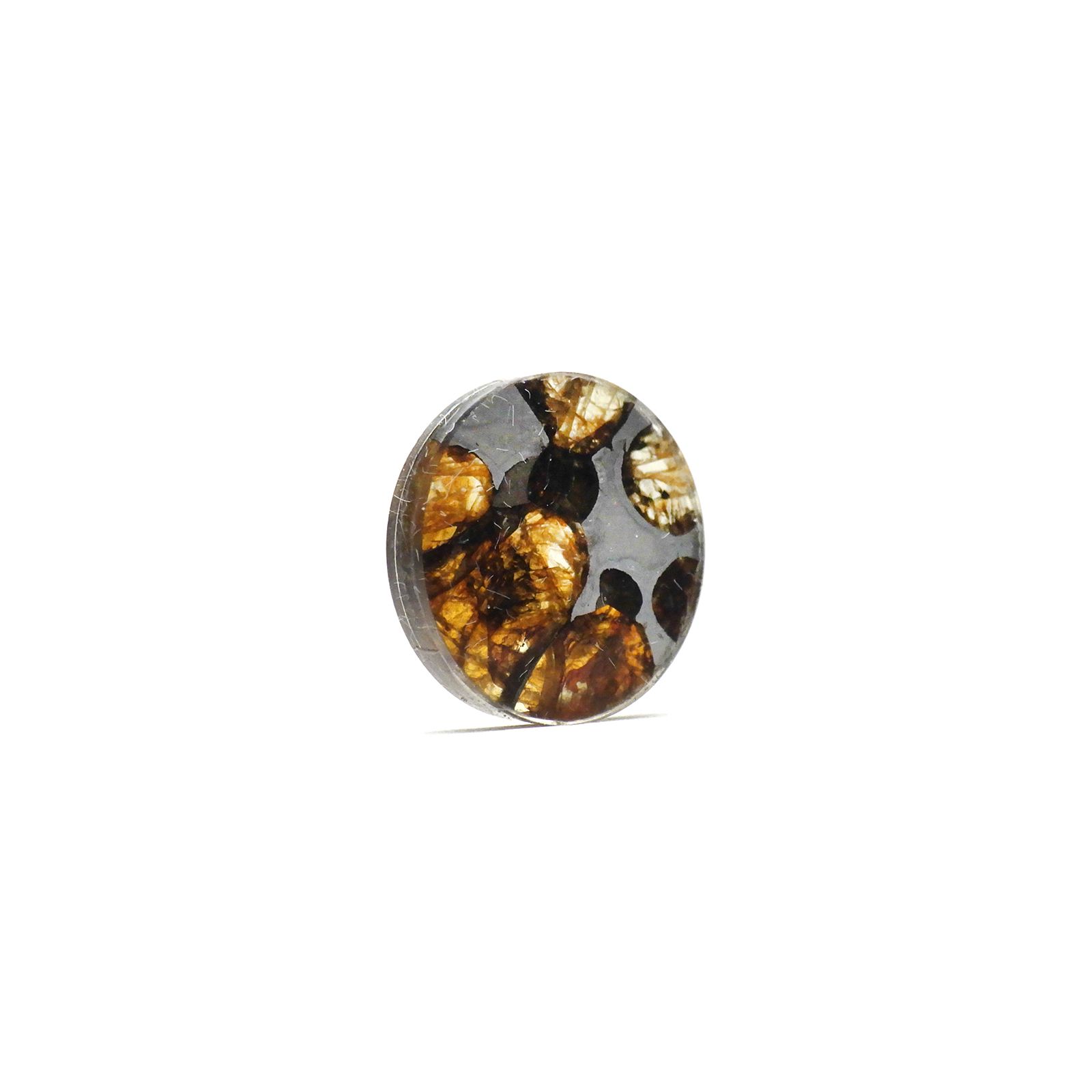 パラサイト隕石Sericho トリプレット 発見地:ケニア 4.04ct[240125707]12x12mm前後