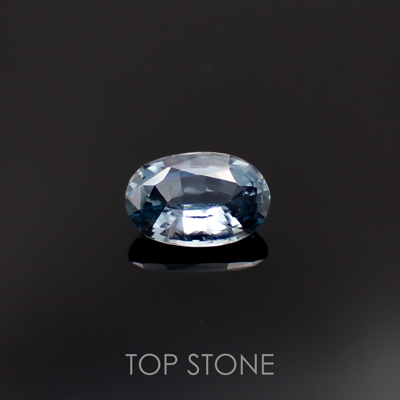 グレイッシュブルースピネル(宝石名スピネル)ビルマ/マダガスカル産 1.16ct 識別済[230220599]7.8x5.1mm前後