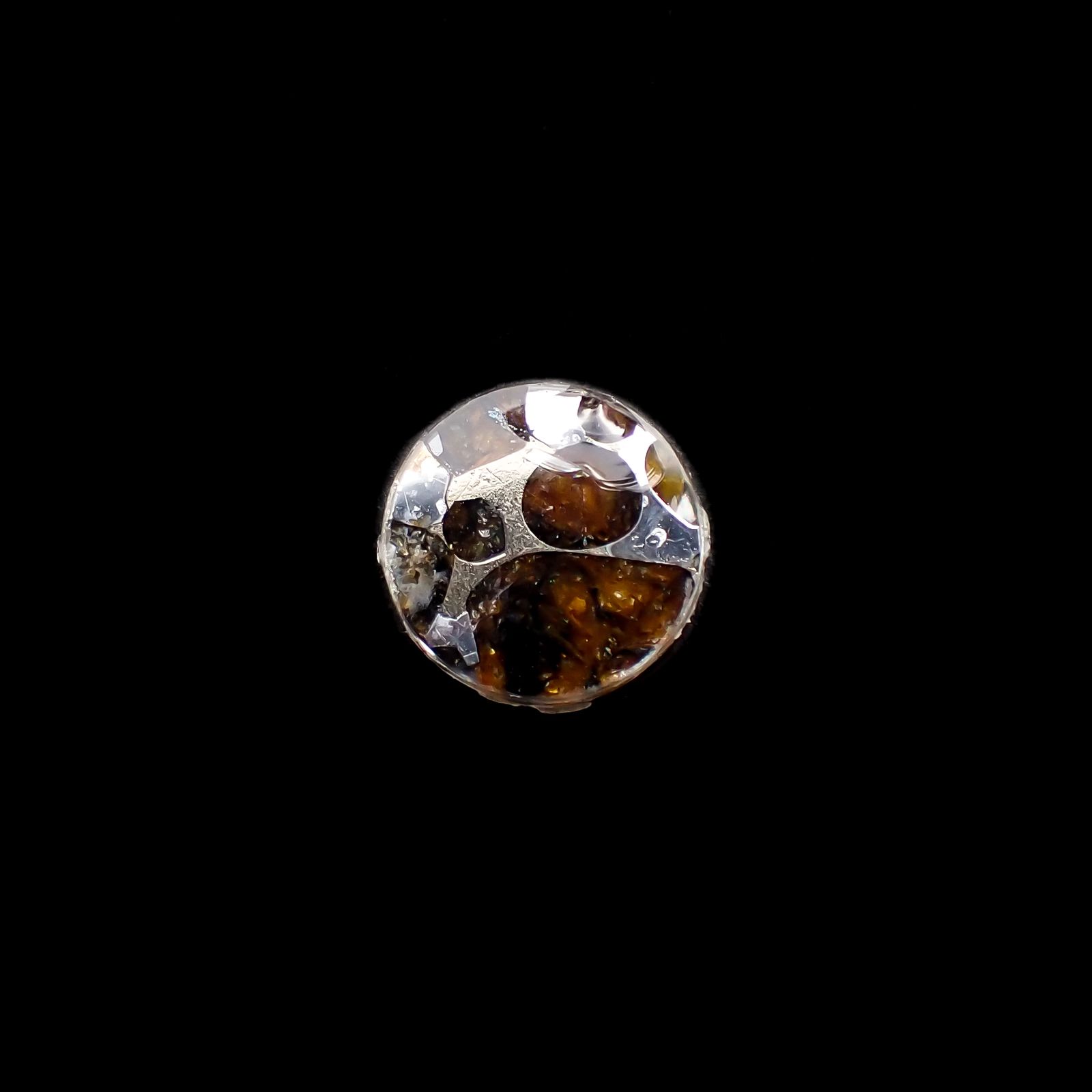 パラサイト隕石Sericho トリプレット 発見地：ケニア 4.13ct[231023672]12.2x12.1mm前後