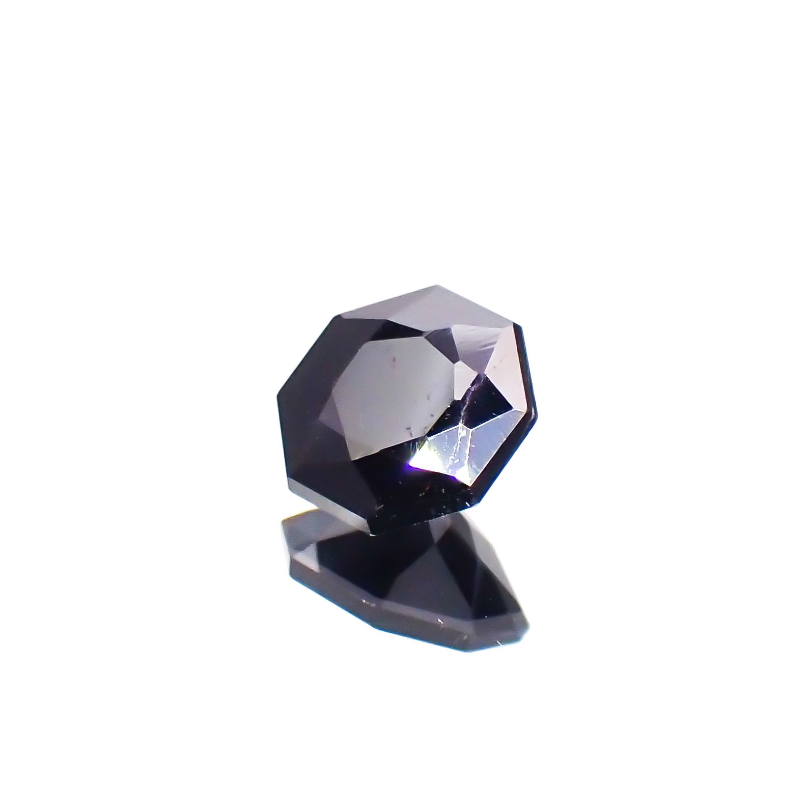 ◇オクタゴンカット◇ルチル単結晶 ブラジル産 1.46ct[230722741]6.8x6.7mm前後