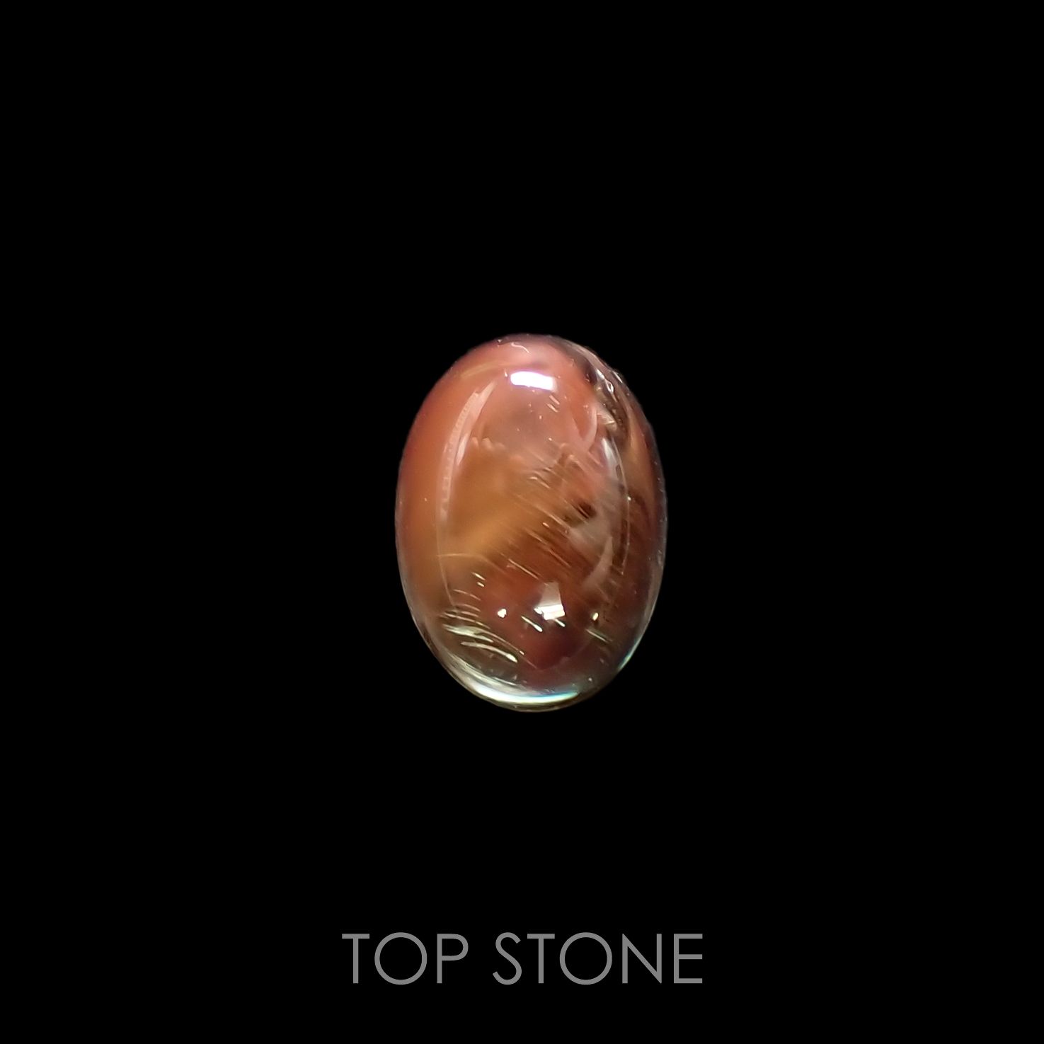 バイカラーアンデシン(宝石名アンデシン)チベット産 2.96ct 識別済[220114680]10.7x7.7mm前後