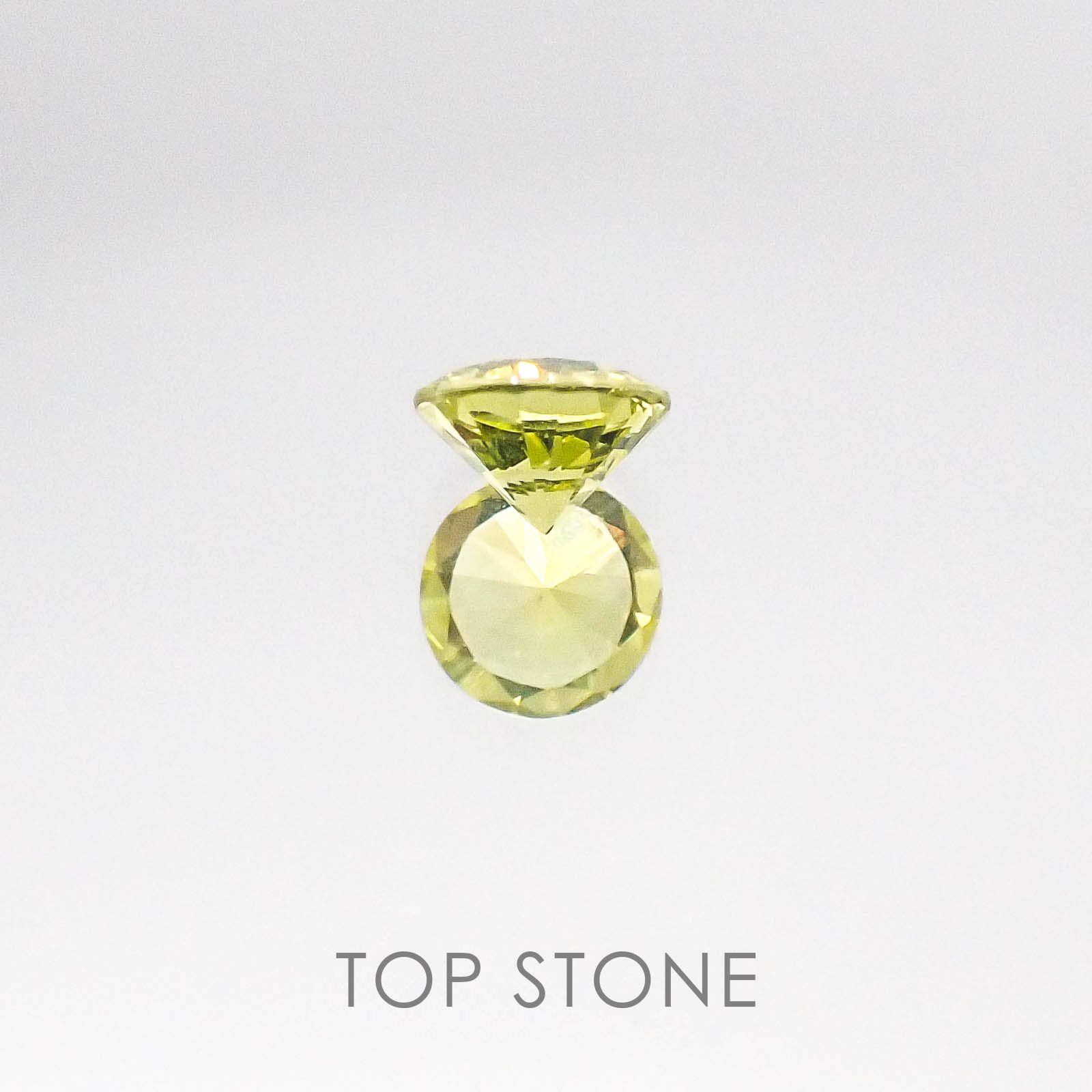 クリソベリル(宝石名クリソベリル) スリランカ産 0.36ct 識別済[20084687]4.4×4.4mm前後