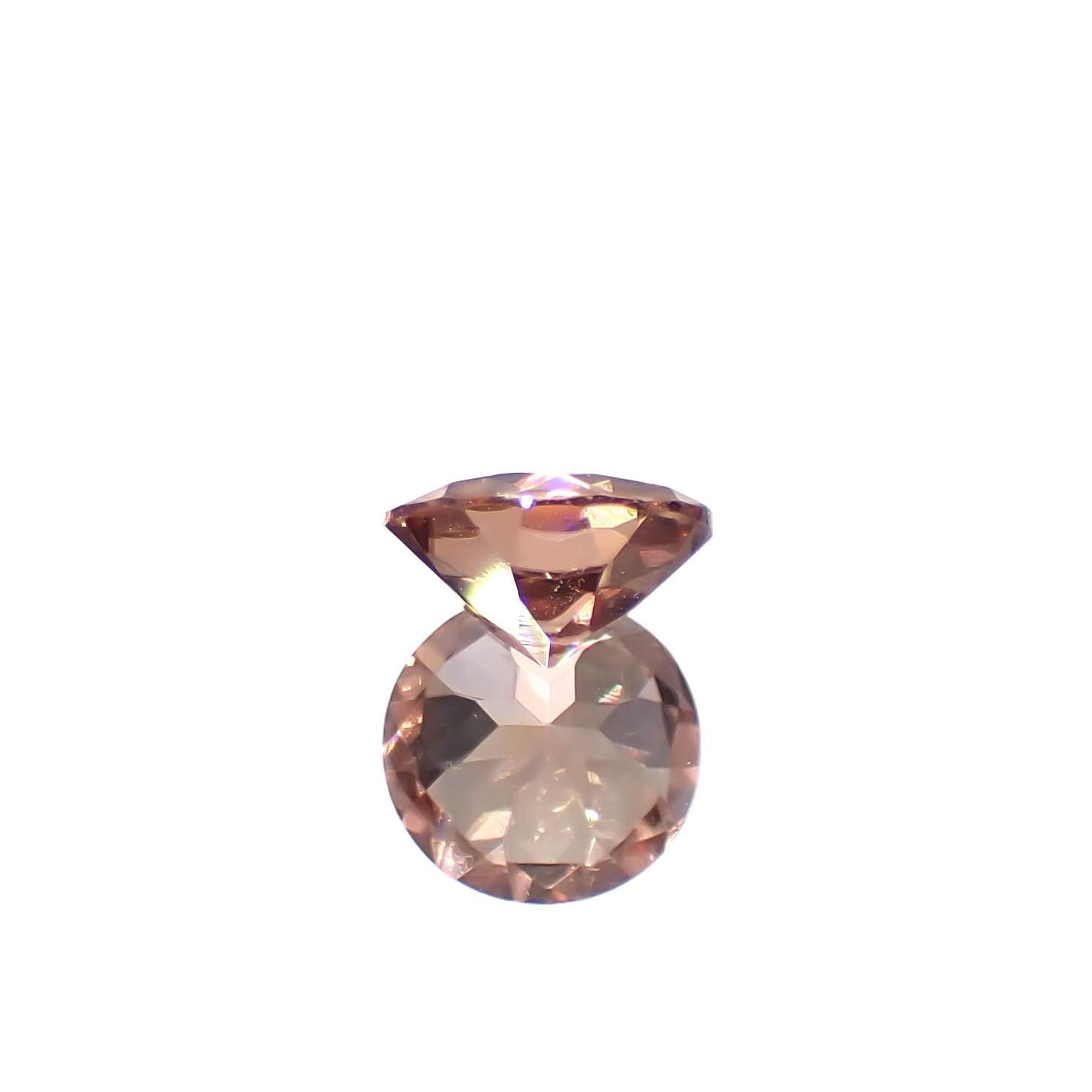 オレンジジルコン スリランカ/カンボジア産 1.57ct[240728496]6.9x6.9mm前後