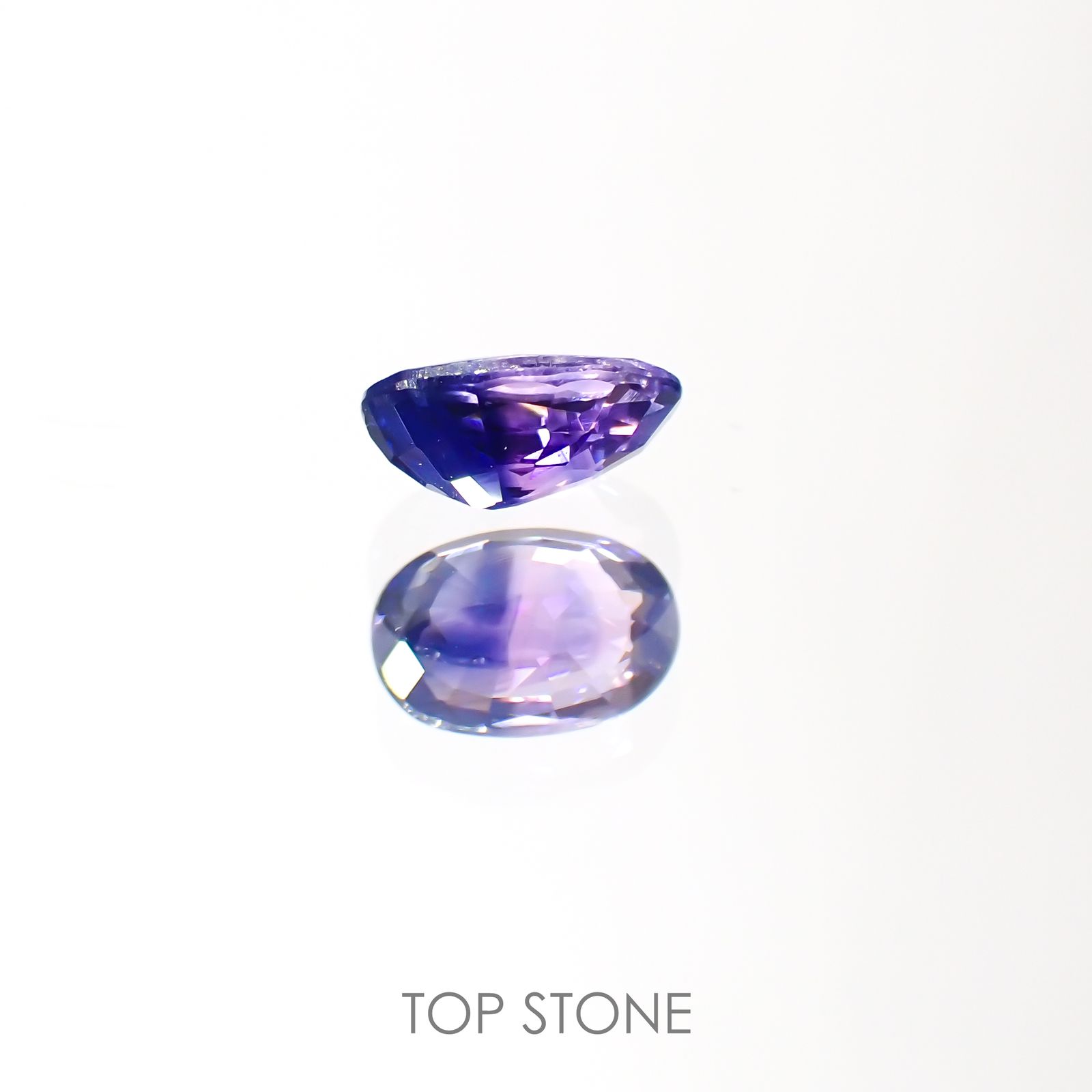 バイカラーサファイア(宝石名バイカラー・サファイア)タンザニア産 0.56ct 識別済[220113891]6x3.9mm前後