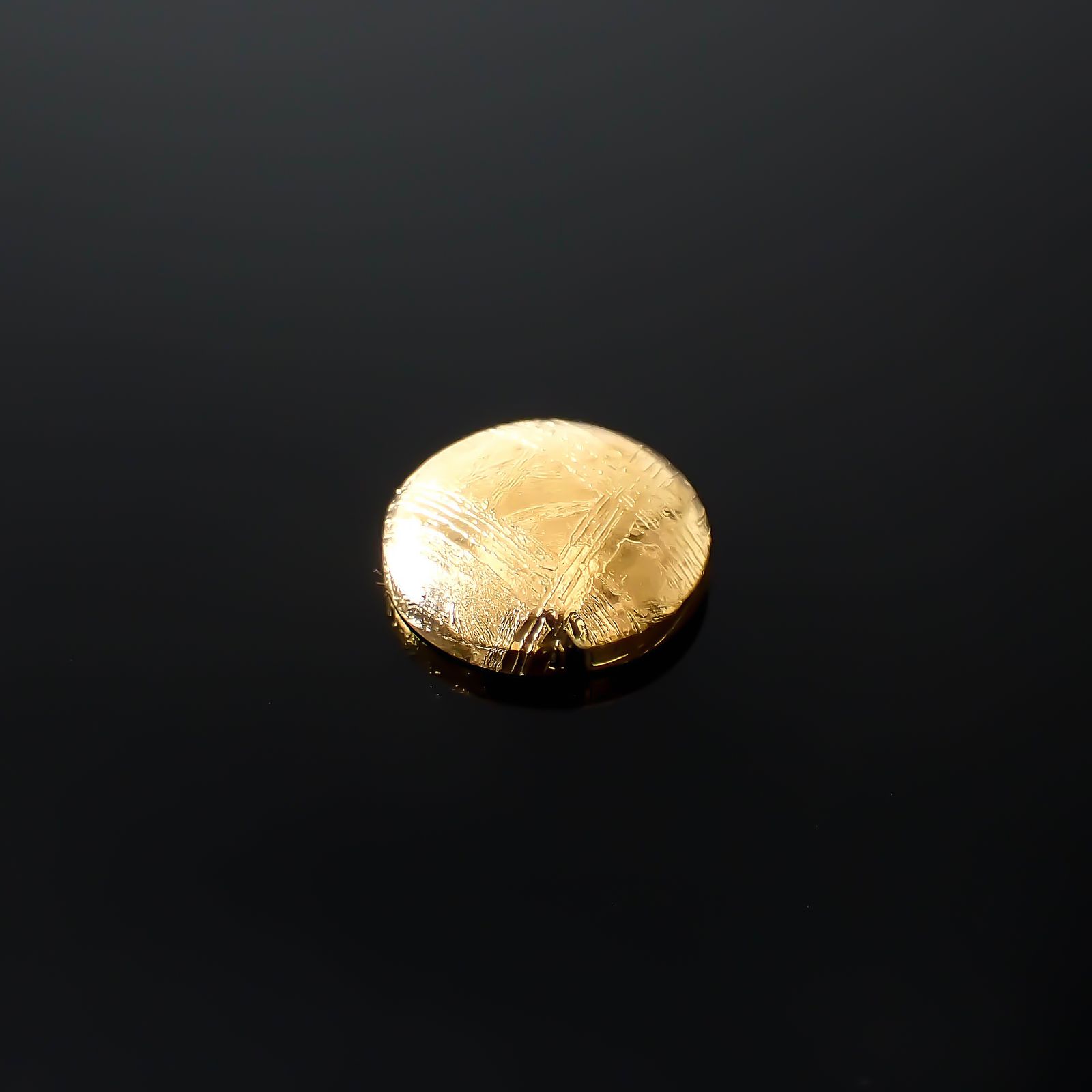 ムオニナルスタ隕石 発見地:スウェーデン 7.77ct[240125805]10.3x10.2mm前後