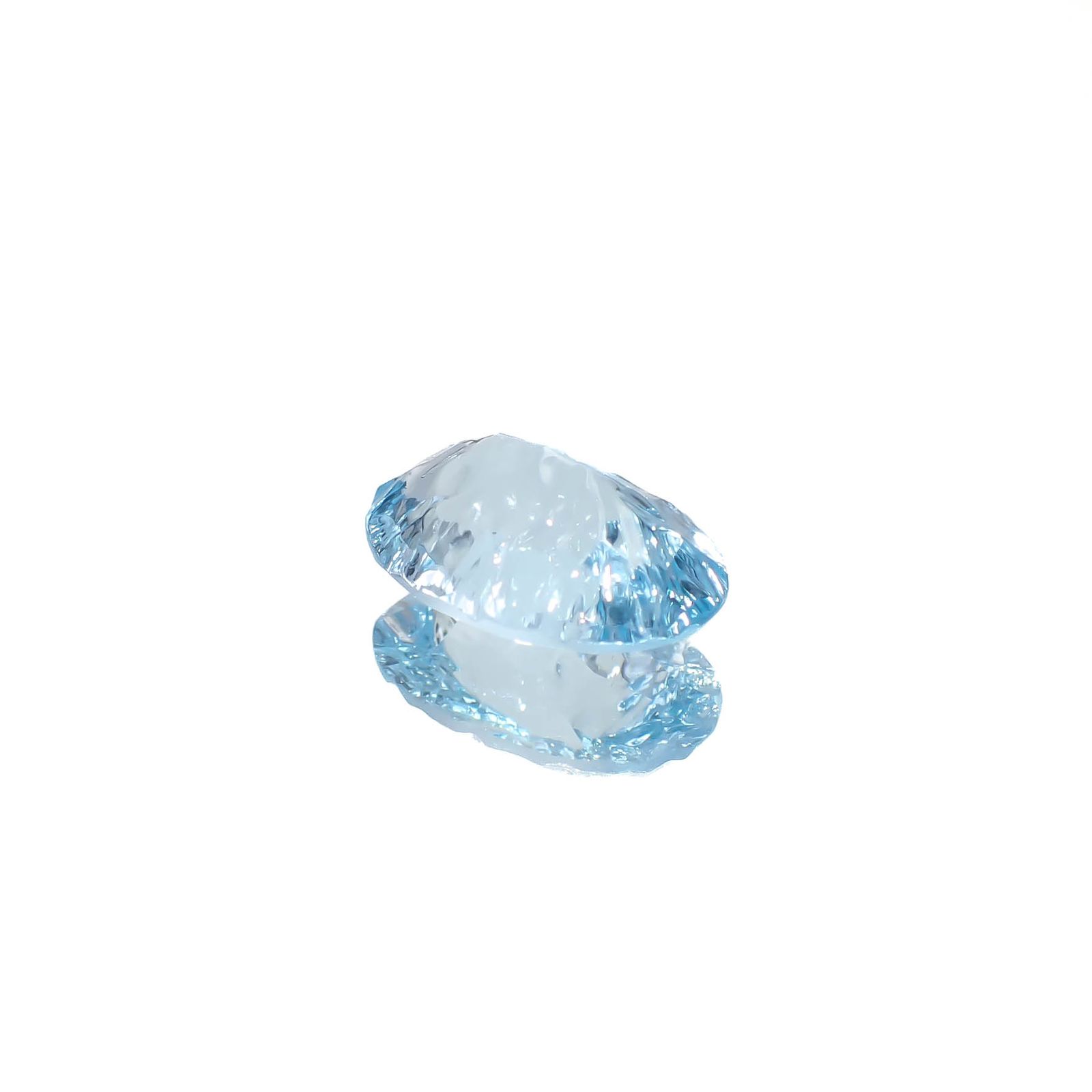 ◇カスタムカット◇ブルートパーズ ブラジル産 3.67ct [241029250]12.1x8.1mm前後