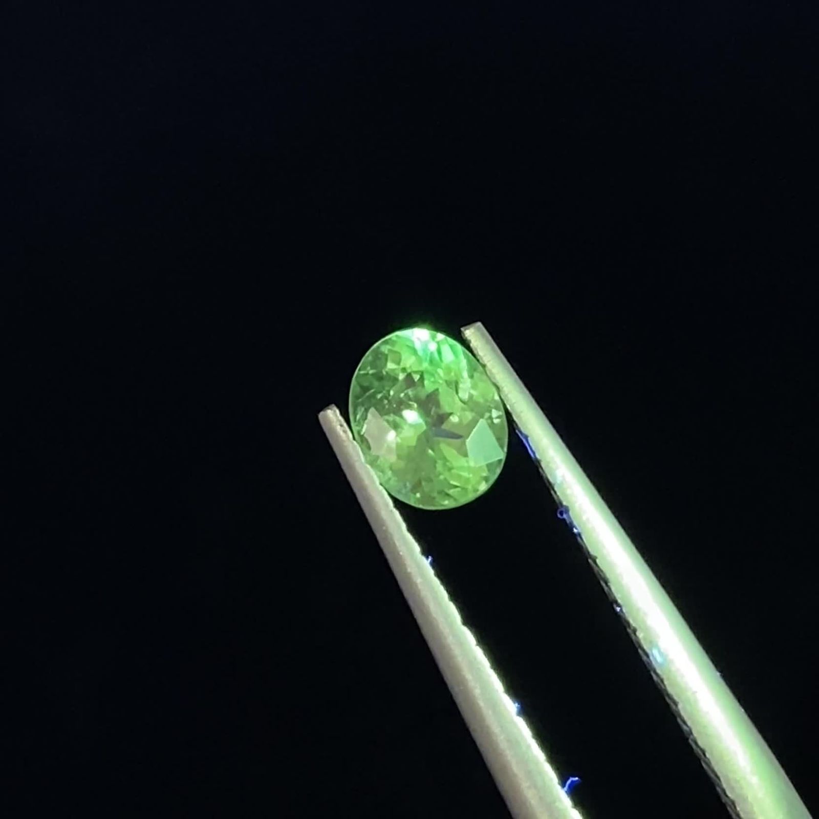 天然石　ミントガーネット ミントガーネット(宝石名グリーン グロッシュラー・ガーネット