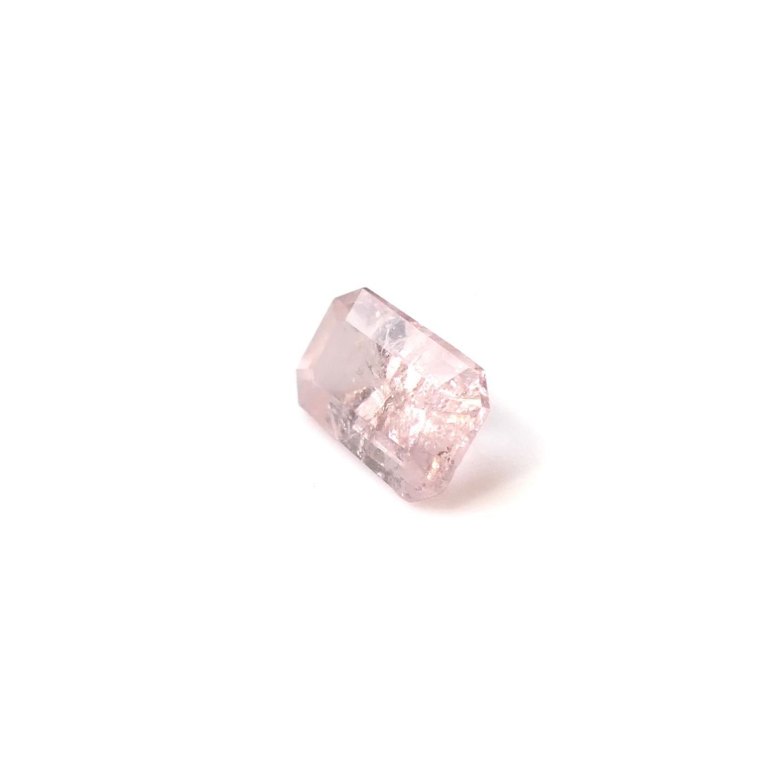 ピンクグロッシュラーガーネット(宝石名ピンク・グロッシュラー・ガーネット)ミャンマー産 0.618ct ソ付(日独)[250430291]6.2x3.9mm前後