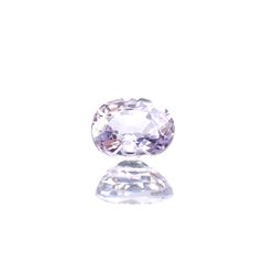 ラベンダーサファイア(宝石名サファイア) マダガスカル/スリランカ産 0.97ct 識別済[210912510]6.2×5mm前後