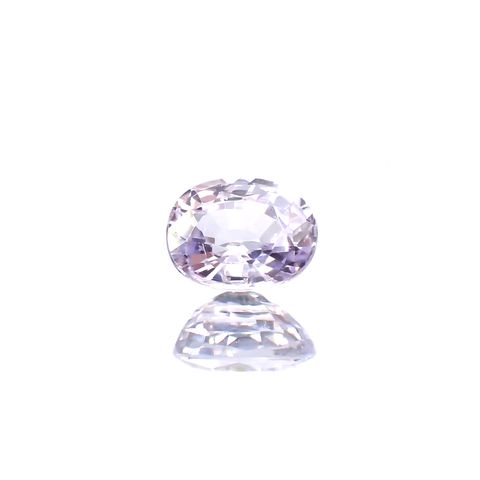 ラベンダーサファイア(宝石名サファイア) マダガスカル/スリランカ産 0.97ct 識別済[210912510]6.2×5mm前後