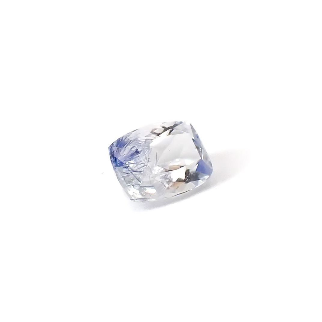 デュモルチェライトインクォーツ ブラジル産 0.89ct / 7.1x5.1mm前後 [260331854]