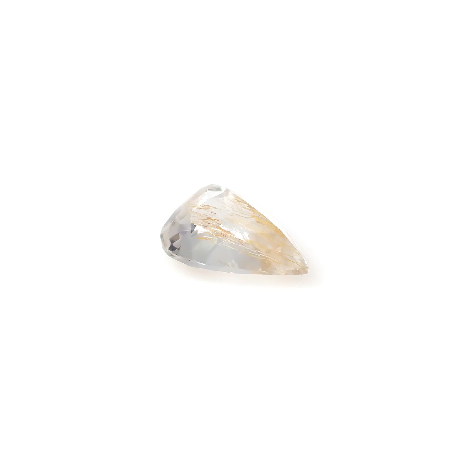 ニードルイントパーズ(チューブイントパーズ) ブラジル・ミナスジェライス州産 14.97ct[240225888]18.9x13.2mm前後