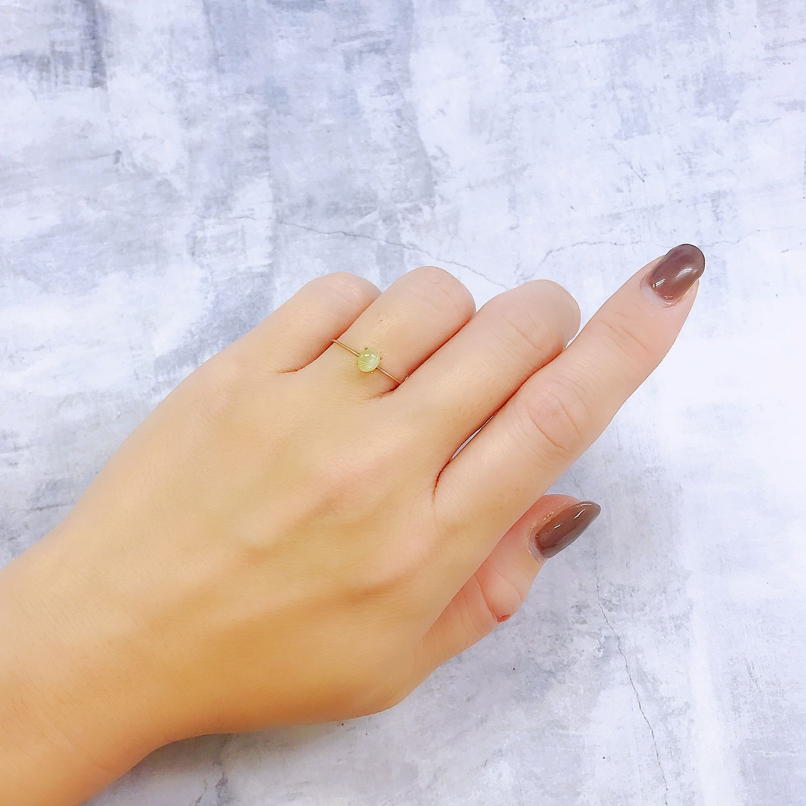 クリソベリルキャッツアイ スリランカ産 0.67ct[221018242]5x4.2mm前後