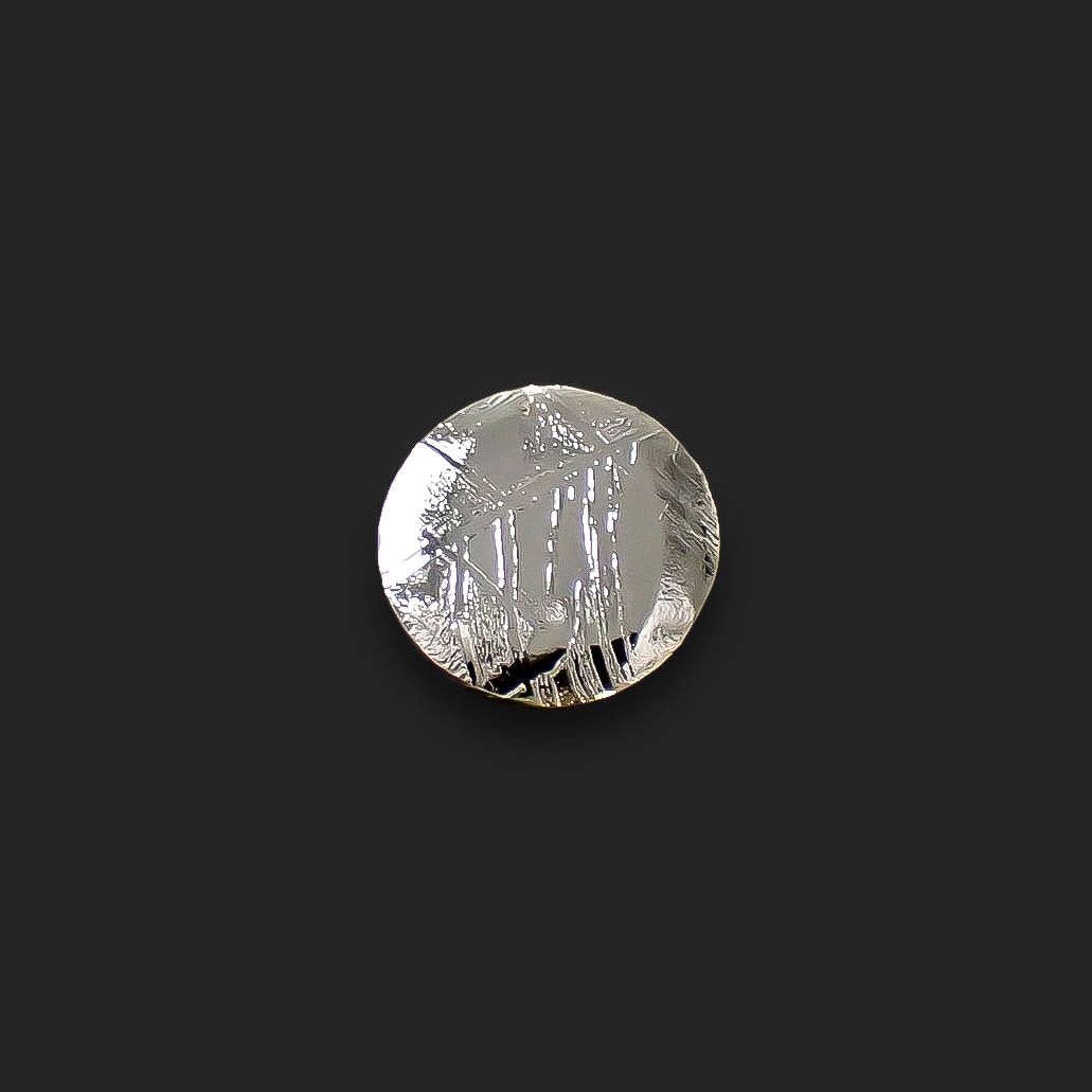 ムオニナルスタ隕石 発見地:スウェーデン 7.31ct[240125744]10.5x10.4mm前後